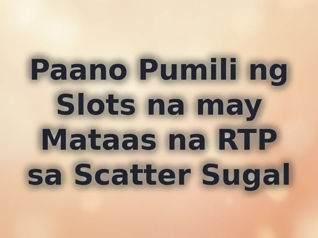 Gabay sa RTP slots